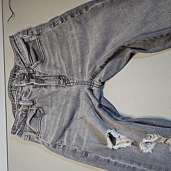 AMERICAN Eagle gray next level stretch size 2 super high rise jeggings - Picture 5 of 8